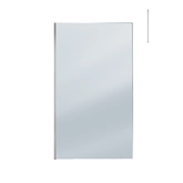 Paroi de Douche 120x200cm Verre Fumé - Profilé + Barre Plafond Finition Chrome - FREEDOM 2 SMOKED