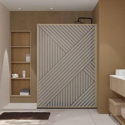 Paroi de douche 140 x 200 HINATA - style Japandi g