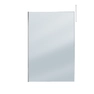 Paroi de Douche 140x200cm Verre Fumé - Profilé + Barre Plafond Finition Chrome - FREEDOM 2 SMOKED