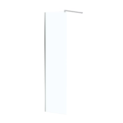 Paroi de Douche 50x195 cm en Verre Trempé 5 mm - Finition Chromé - CHROMED ELEMENTARY