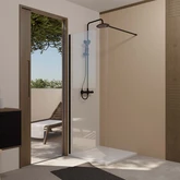 Paroi de Douche 80x200cm - Verre Tremp