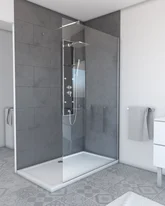 Paroi de douche à l'italienne FREEDOM 2 TRANSPARENT 120 - 120x200cm VERRE TRANSPARENT 8m