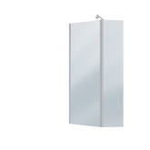 Paroi de douche et Volet pivotant 90+40x200 cm Profil et bras de fixation Chrome - FREEDOM 2 SMOKED