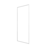 Paroi porte de douche blanc  RETOUR  90x185cm  pour porte -  verre transparent 5mm - WHITY SIDE 90