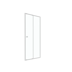 Paroi porte de douche Coulissante blanc 100x185cm - extensible - WHITY slide 100