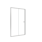 Paroi porte de douche Coulissante blanc 120x185cm - extensible  - WHITY slide 120