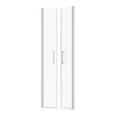 Paroi porte de douche DOUBLE PORTES PIVOTANTES - 70x200 cm - PROFILE CHROME - verre 6mm