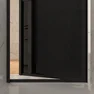 Paroi porte de douche pivotante type atelier - 90x200cm - PROFILE NOIR MAT - verre 5mm WORKSHOP 90M