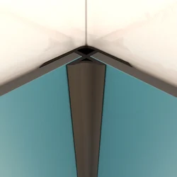 Profilé d’angle NOIR MAT pour panneau mural - 15x15x2100 mm – CORNER MURAL NOIR MAT