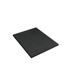 Receveur à poser en matériaux composite SMC - Finition ardoise noire - 80x120cm - ROCK 2 BLACK 80