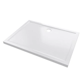 RECEVEUR DE DOUCHE A POSER EXTRA-PLAT ACRYLIQUE BLANC RECTANGLE -120x90cm 