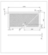 RECEVEUR DE DOUCHE A POSER EXTRA-PLAT ANTI-DERAPANT EN ACRYLIQUE BLANC RECTANGLE - 160x80cm