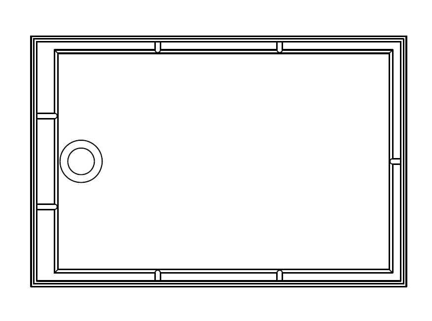 Receveur rectangulaire pour Cabine de douche ARTECH RECTANGLE