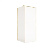 Retour pour Porte de Douche 80×180 cm Verre Trempe 5mm - Finition Or Brosse - GOLD ELEMENTARY