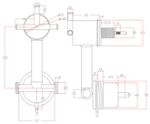 Robinet mitigeur douche mécanique avec inverseur 3 positions