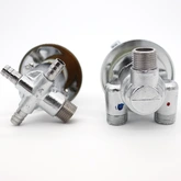 Robinet mitigeur universel - thermostatique avec inverseur 3 positions pour entraxe de 10 cm à 45 cm