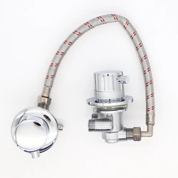 Robinet mitigeur universel - thermostatique avec inverseur 3 positions pour entraxe de 10 cm à 45 cm