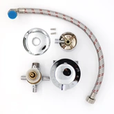 Robinet mitigeur universel - thermostatique avec inverseur 3 positions pour entraxe de 10 cm 