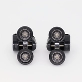 ROULETTE DOUBLE SIMPLE 23mm NOIRE x2