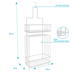Valet Blanc suspendu 50x20x10 - LOU