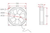 Ventilateur pour cabine de douche