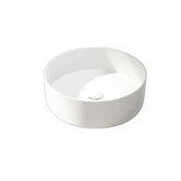 WHITE MATT CERAMIQUE WASHBASIN ROUND 35.5 / VASQUE A POSER BLANCHE MATE RONDE 35.5